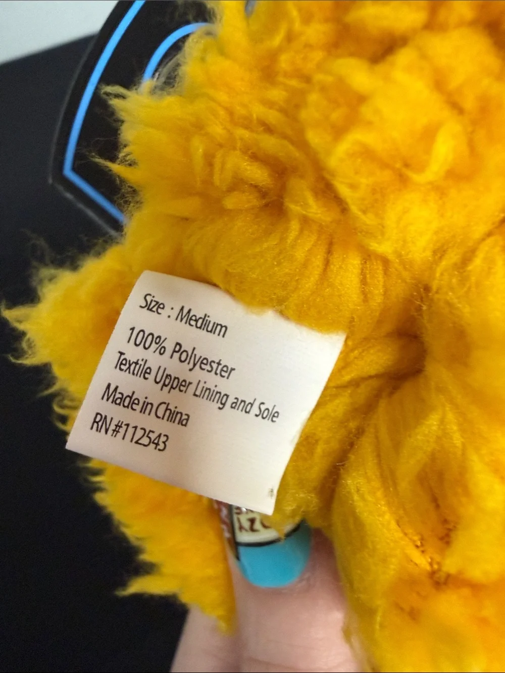 Snoozies! Toddler Slipper - Aqua with Orange Faux Fur